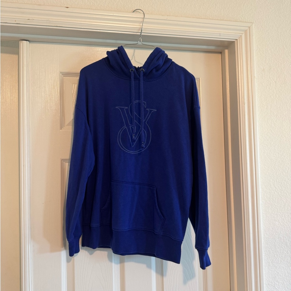 Woman’s Victoria’s Secret Blue VS Logo Hoodie XS
